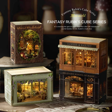 Mini Worlds Book Nook Kit – Magic Mini Stores and Bookstore Model Display