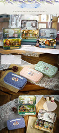Box series Book Nook Kit – Miniature Winter Scene Dollhouse Display